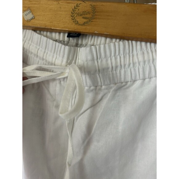 J. Crew Factory Linen-Cotton Blend Drawstring Pants Sz 14 AW839 NWT Coastal - Picture 4 of 9